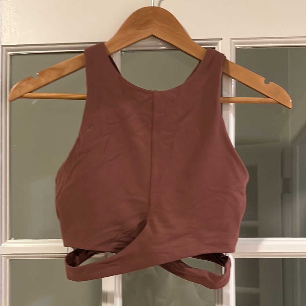 Athleta Sleeveless Maroon Workout Top
